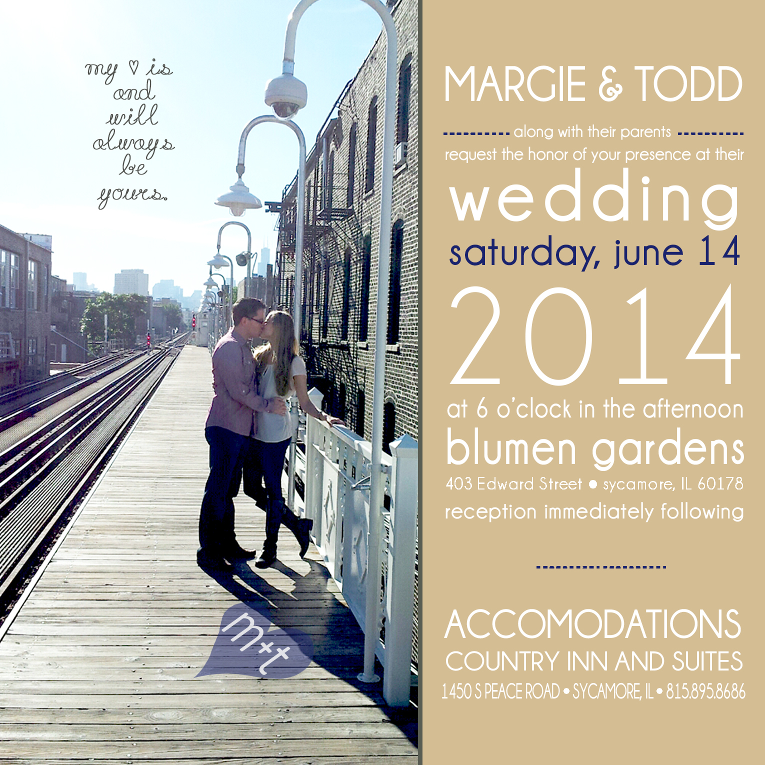 Photo Wedding invite